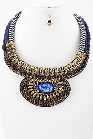 Flower Shape Collar Necklace 5IBH13